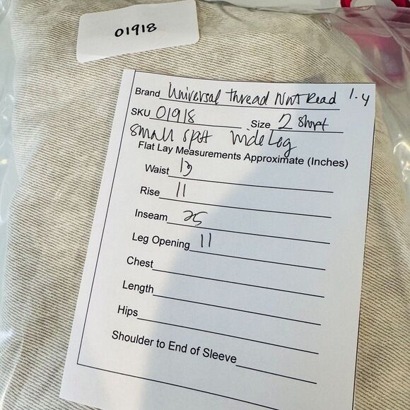 Universal Thread Jeans Womens Size 2 Short Highest Rise Wide Leg *Read NWT - Picture 5 of 5